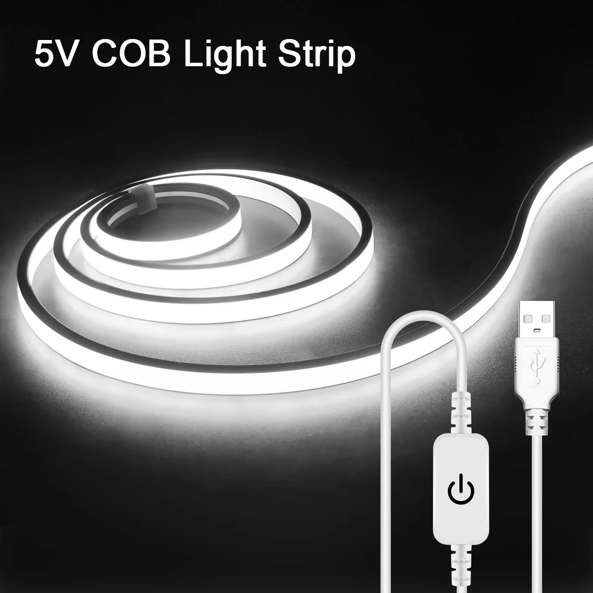 USB COB LED ׿ Ʈ ,  LED ׿  ,  ĳ Ȩ   TV Ʈ, 1-5m , 5V